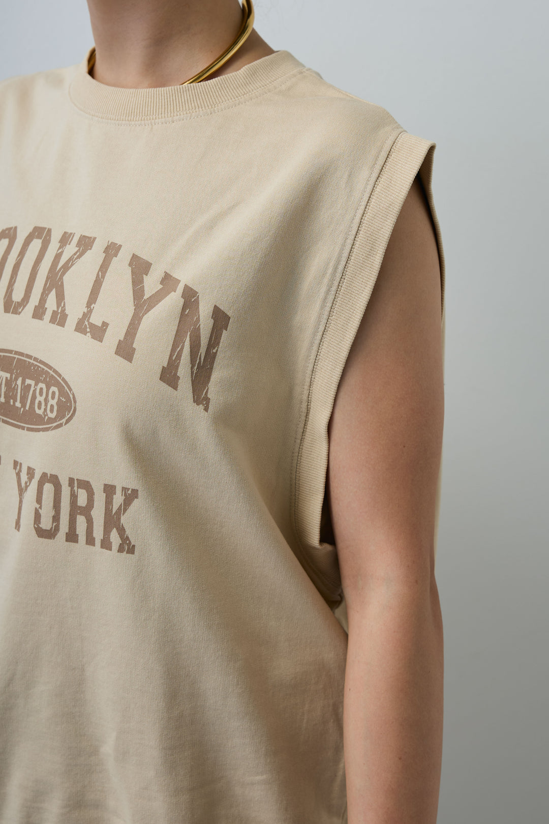 [予約]ピグメントロゴノースリーブスウェット