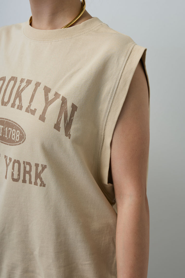 [予約]ピグメントロゴノースリーブスウェット