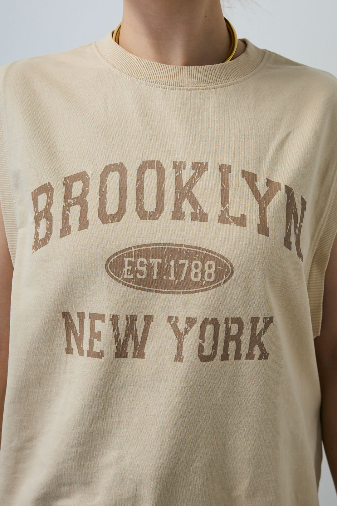 [予約/SET]ピグメントロゴノースリーブスウェット+太ベルト付きワイドパンツ(2set)