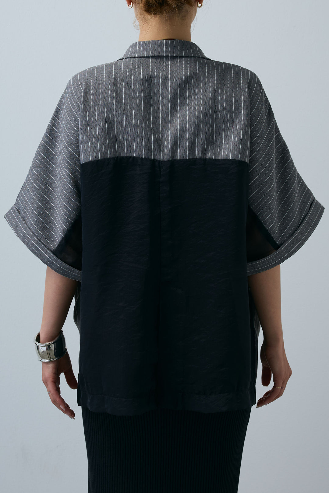 [予約]半袖ダブルボタンピンストライプジャケット