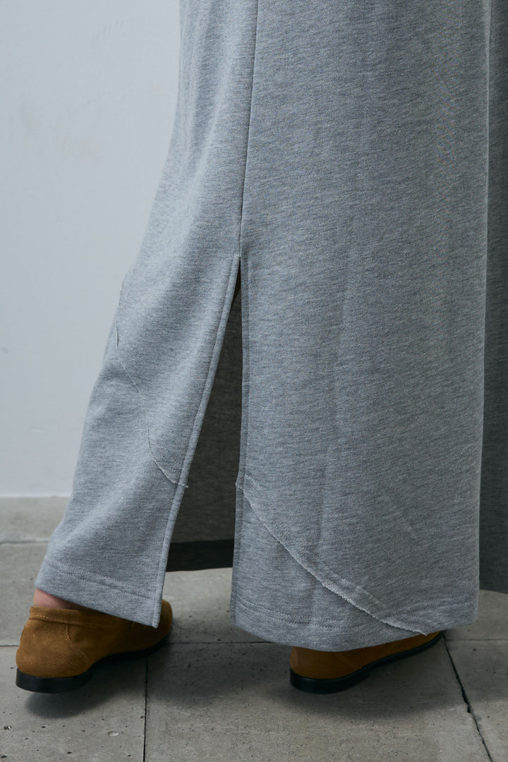 [予約]切り替えライン裏毛スカート