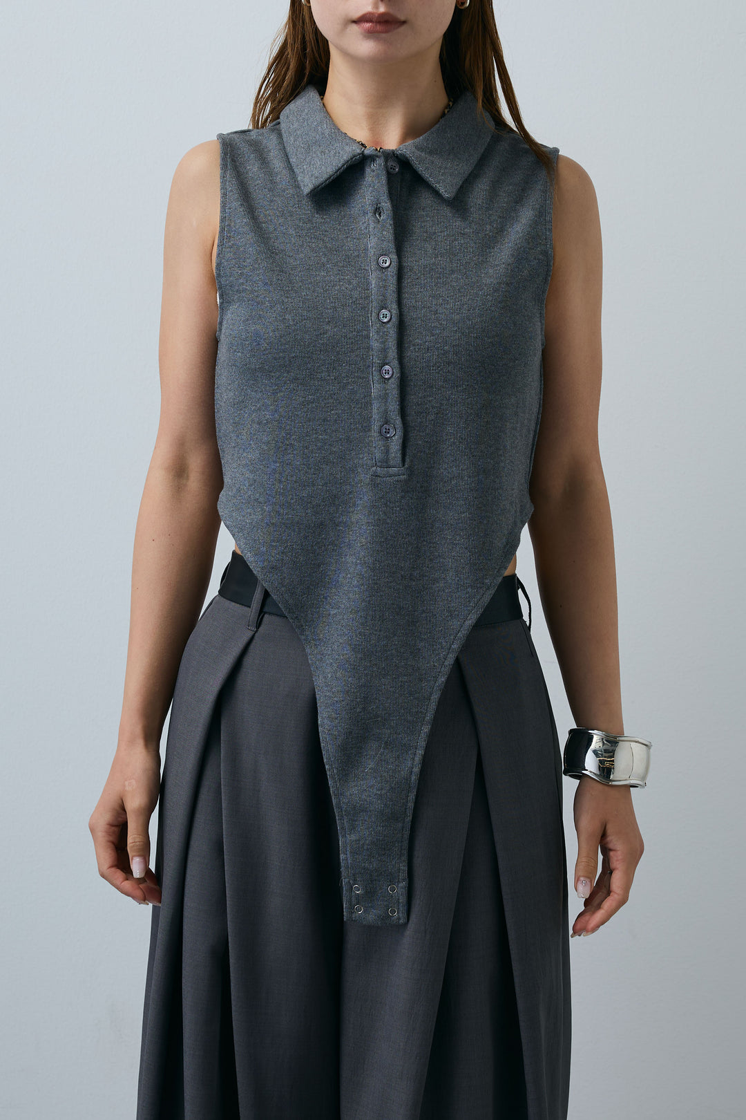 [予約]ポロニットノースリボディースーツ