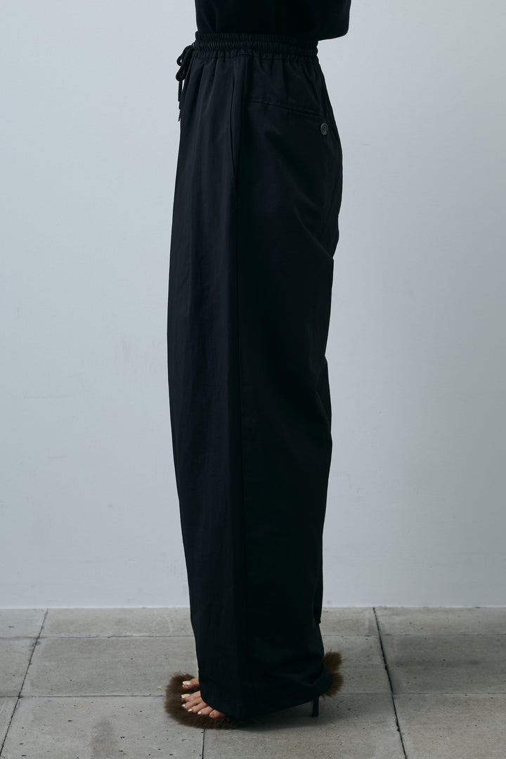 [予約/SET]ドロストギャザーキャミ+裾ドロストナイロンパンツ(2set)