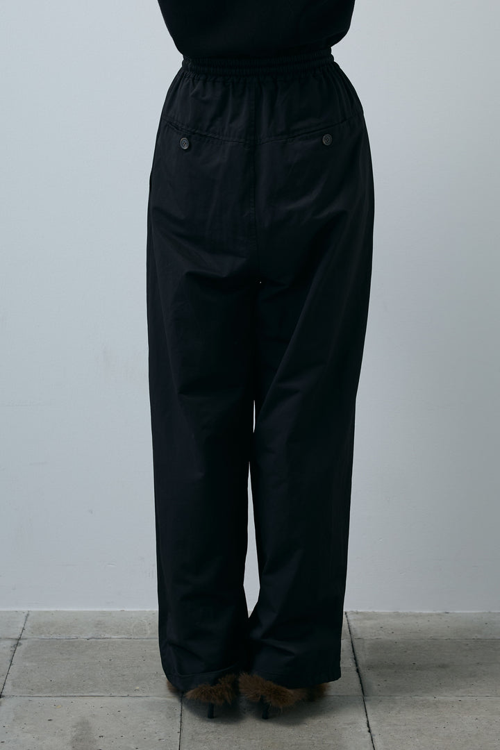 [予約/SET]ボクシーニットベスト+裾ドロストナイロンパンツ(2set)