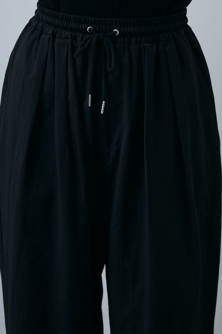 [予約/SET]シアーバックツイストノースリトップス+コード刺繍ベロアキャミ+裾ドロストナイロンパンツ(3set)