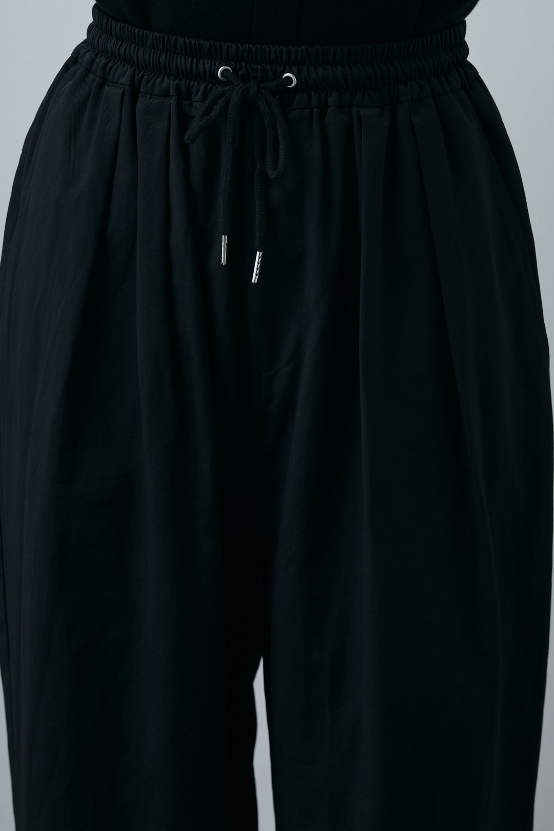 [予約/SET]シアーバックツイストノースリトップス+裾ドロストナイロンパンツ(2set)