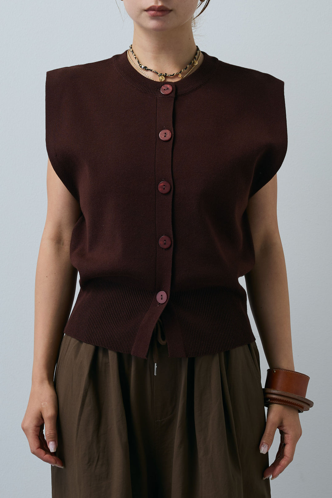 [予約]ボクシーニットベスト