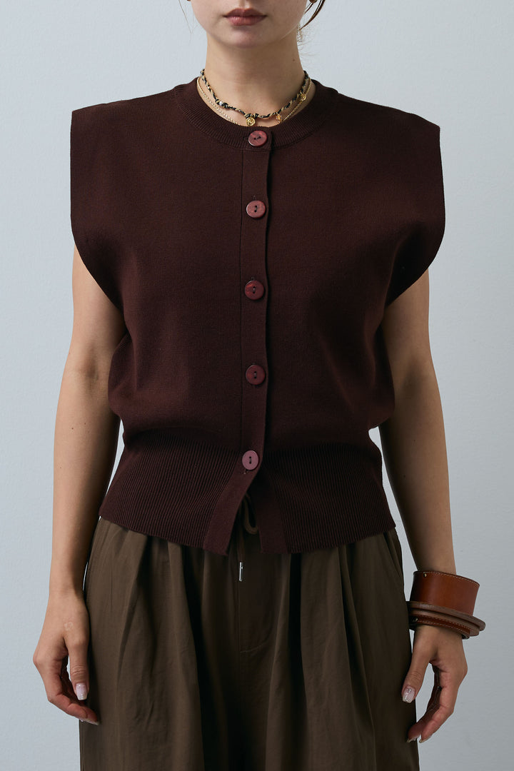 [予約]ボクシーニットベスト