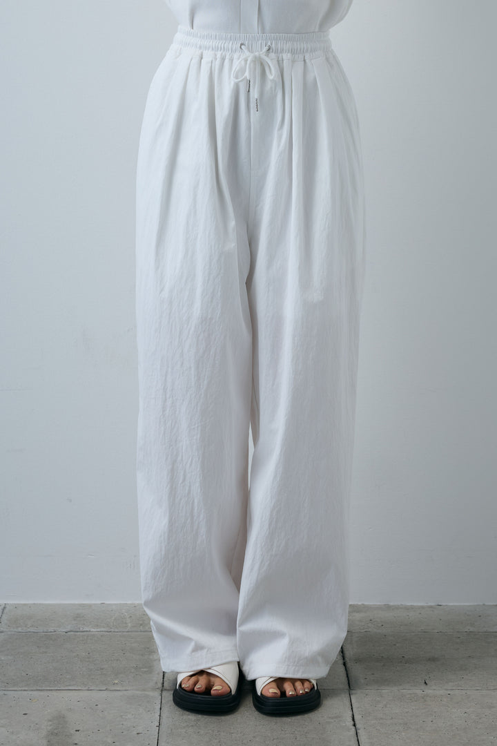 [予約]裾ドロストナイロンパンツ