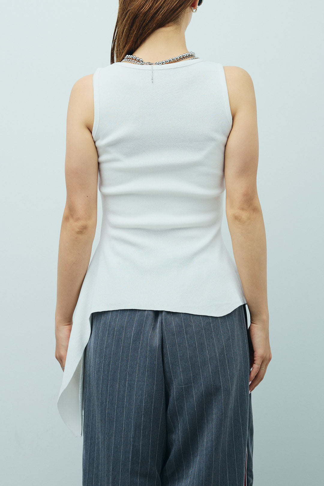 [予約]サイドリボンニットタンク