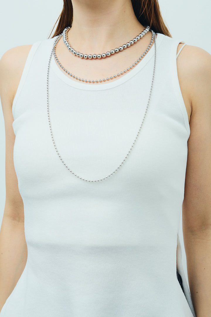 [予約/SET]サイドリボンニットタンク+ピンストライプサイドラインワイドパンツ(2set)