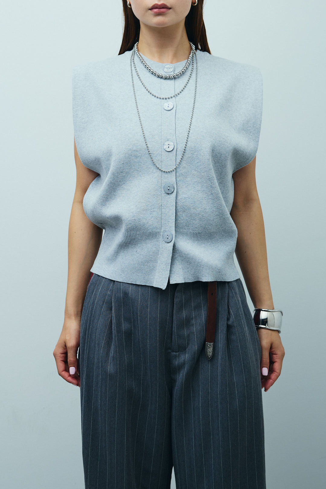 [予約]ボクシーニットベスト