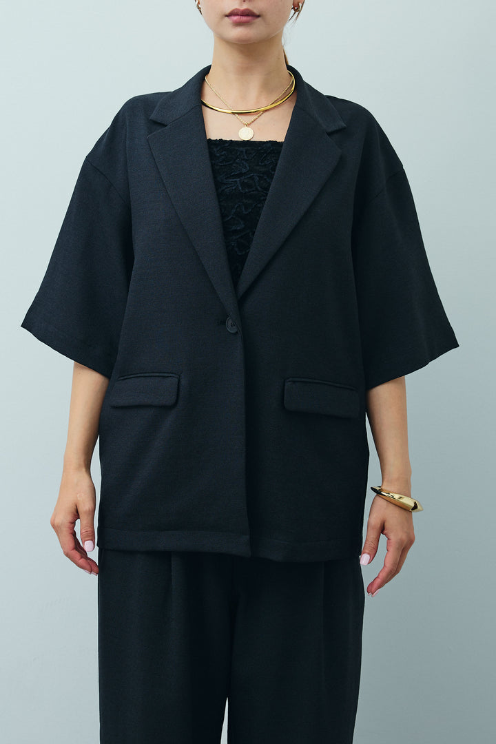 [予約]リネンタッチハーフスリーブJK