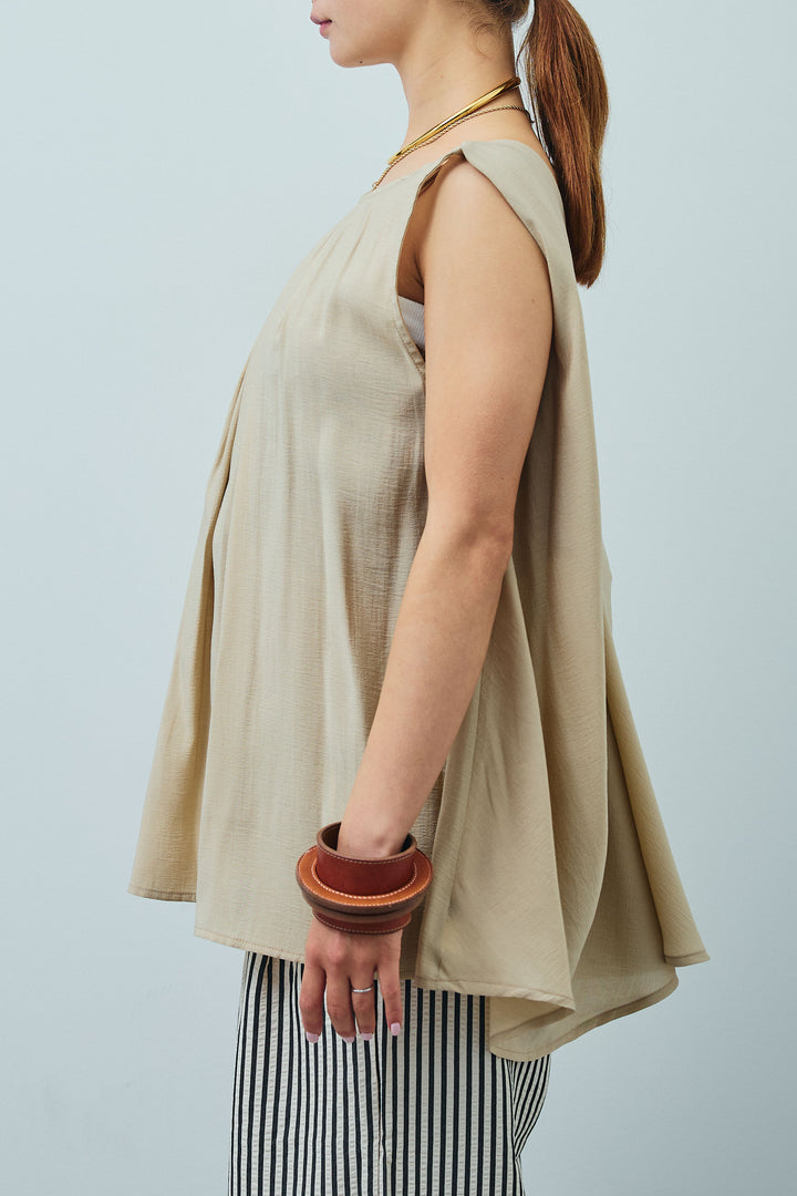 [予約/SET]シアーバックツイストノースリトップス+コード刺繍ベロアキャミ+ストライプ柄イージーパンツ(3set)