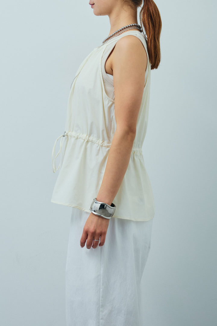 [予約]ドロストギャザーキャミ