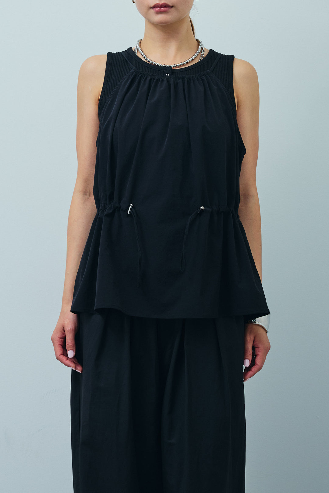 [予約]ドロストギャザーキャミ