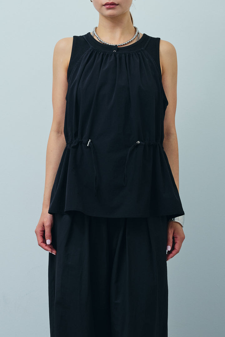 [予約]ドロストギャザーキャミ