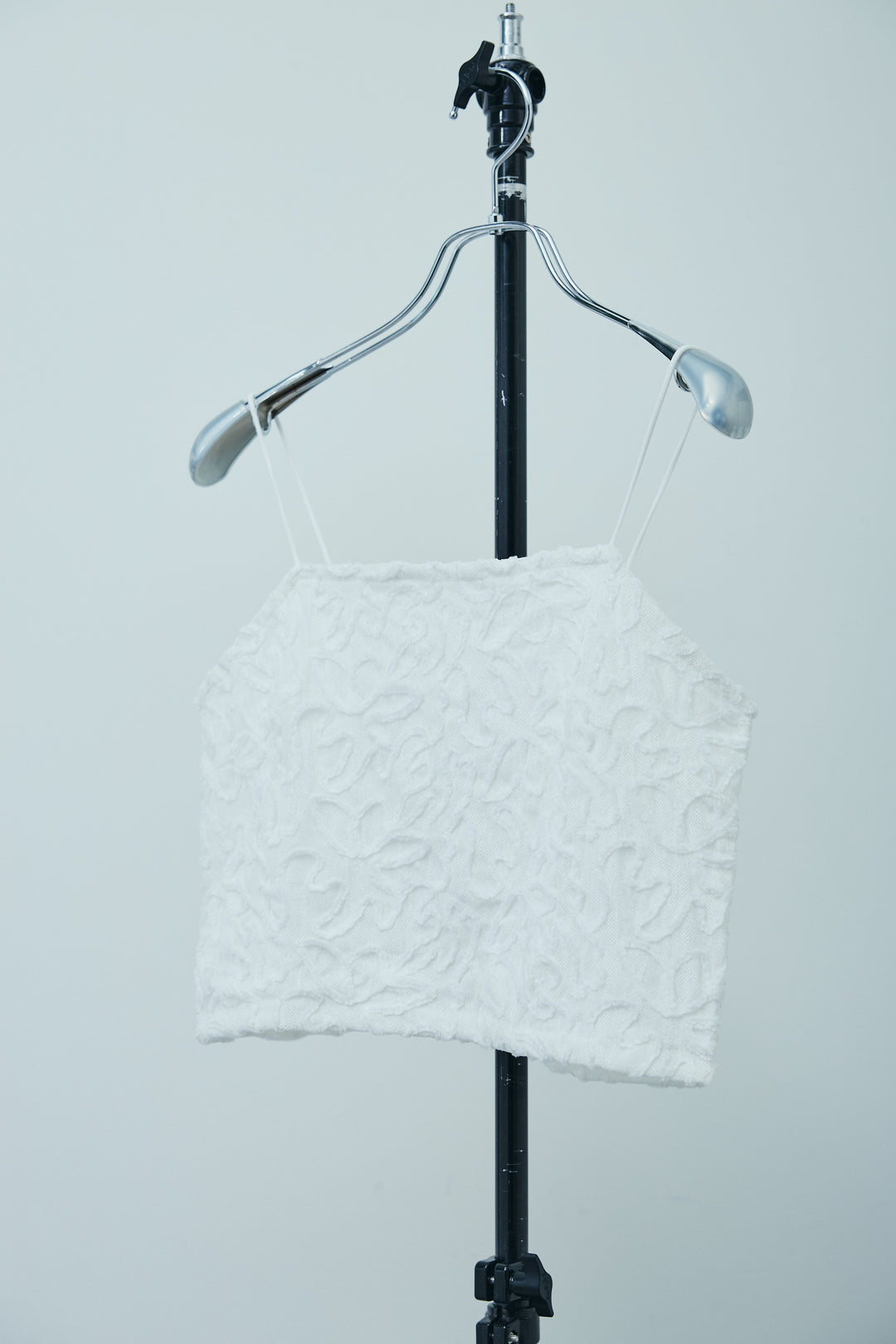 [予約/SET]シアーバックツイストノースリトップス+コード刺繍ベロアキャミ(2set)