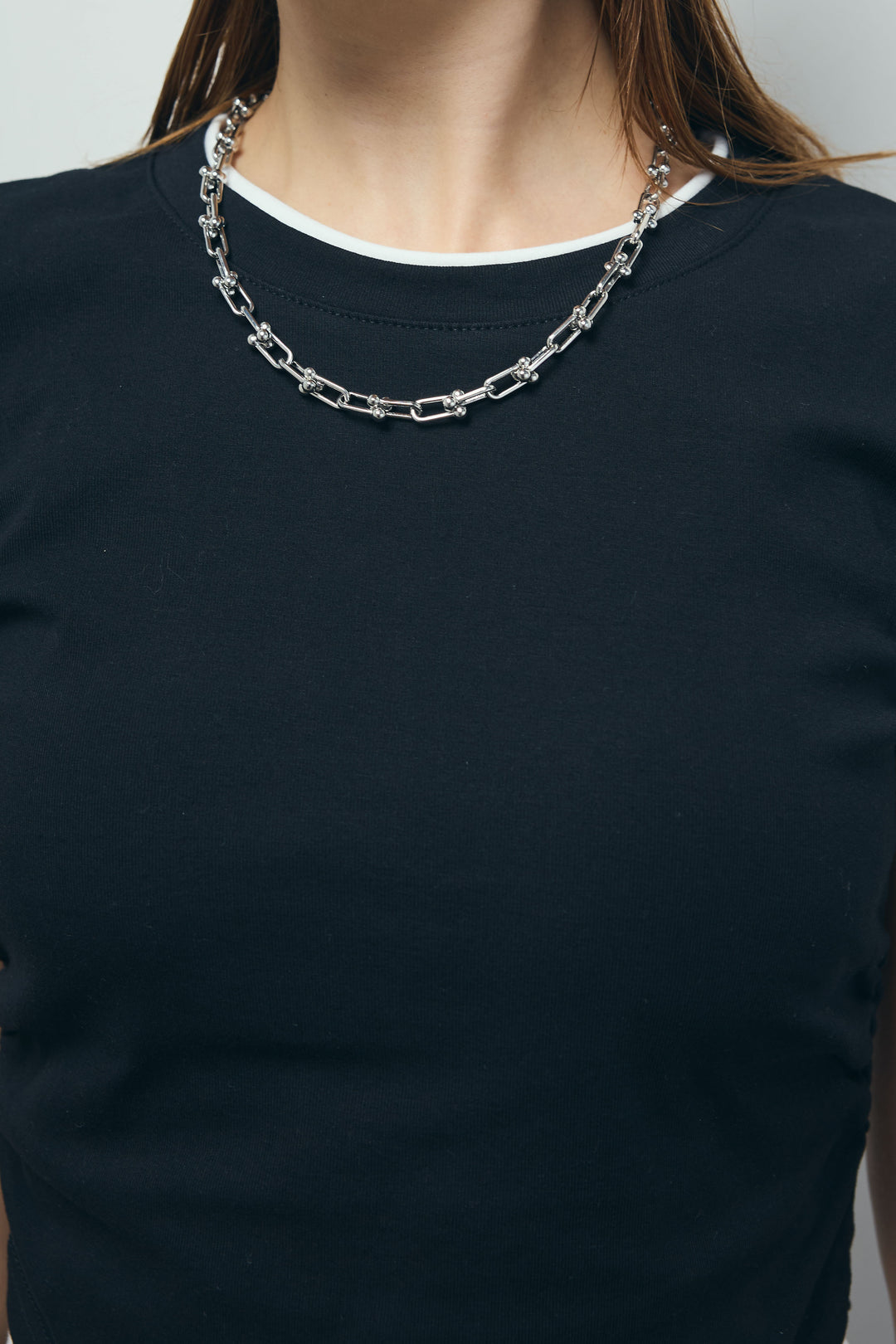 [予約/SET]サイドシャーリングレイヤードTシャツ+レオパードナロースカート(2set)