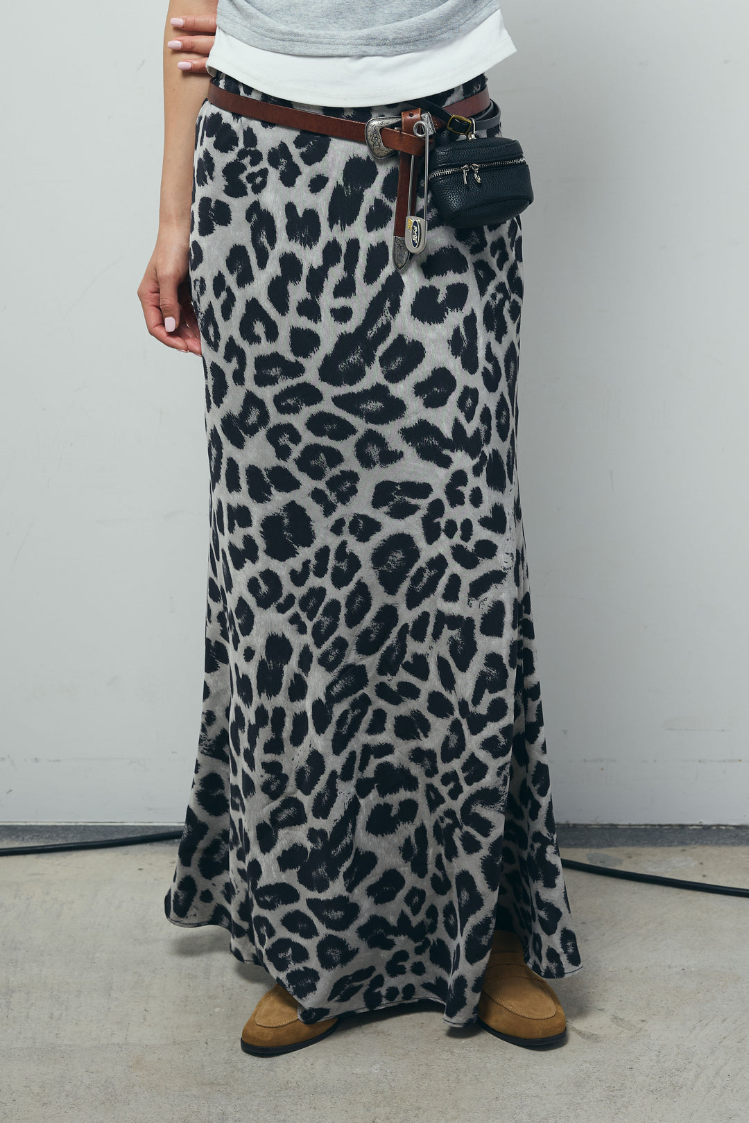 [予約]レオパードナロースカート