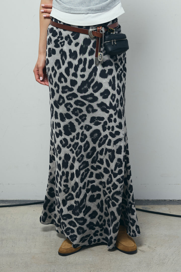 [予約]レオパードナロースカート