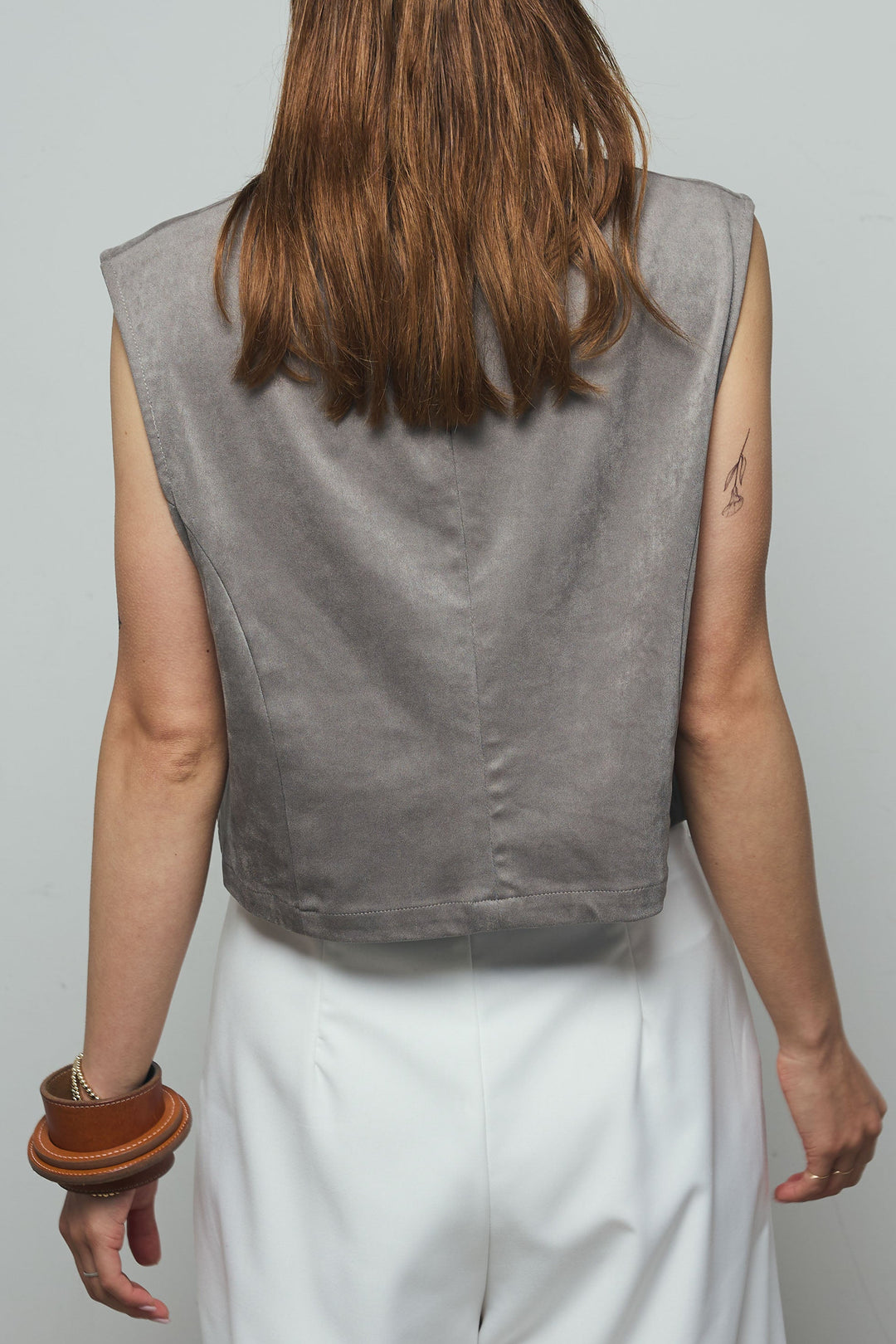 [予約]フェイクスエードベスト