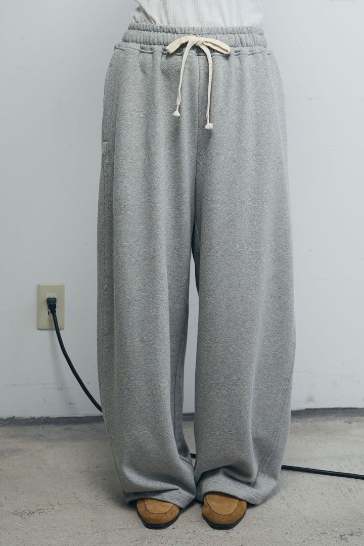 [予約/SET]フェイクスエードベスト+ルーズワイドスウェットパンツ(2set)