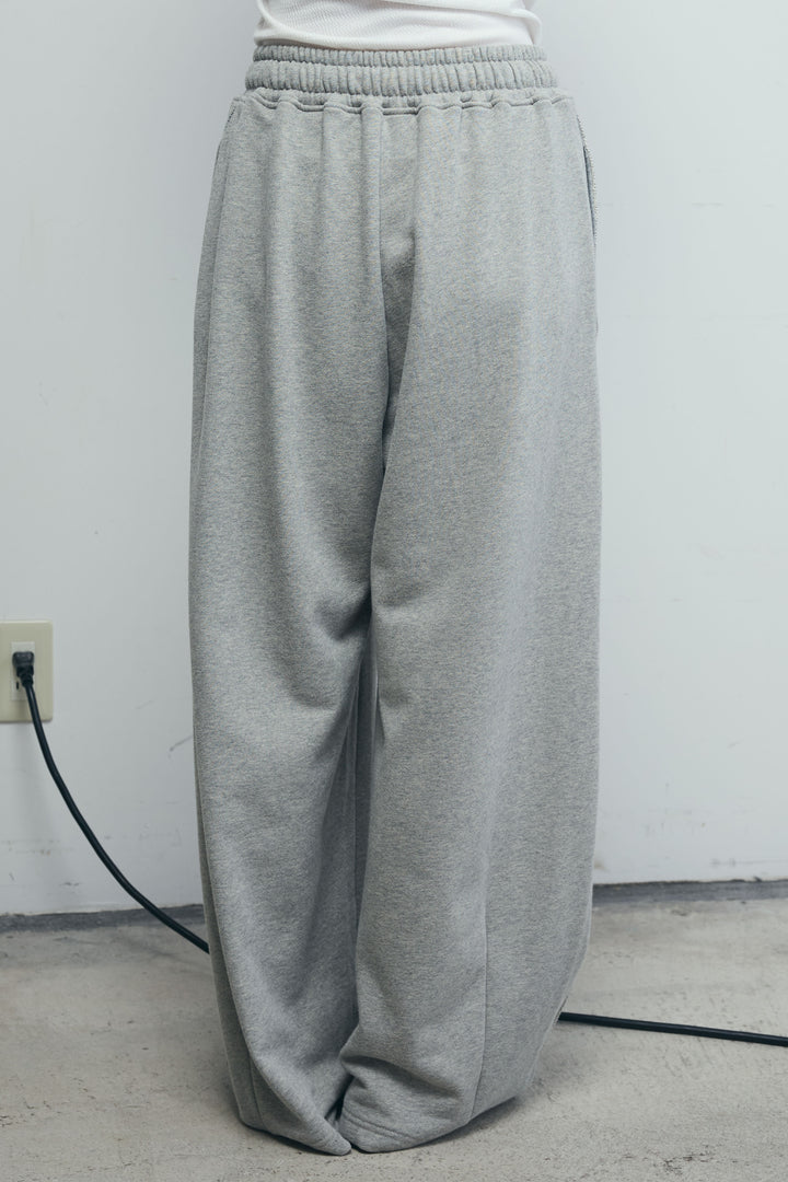 [予約/SET]フェイクスエードベスト+ルーズワイドスウェットパンツ(2set)