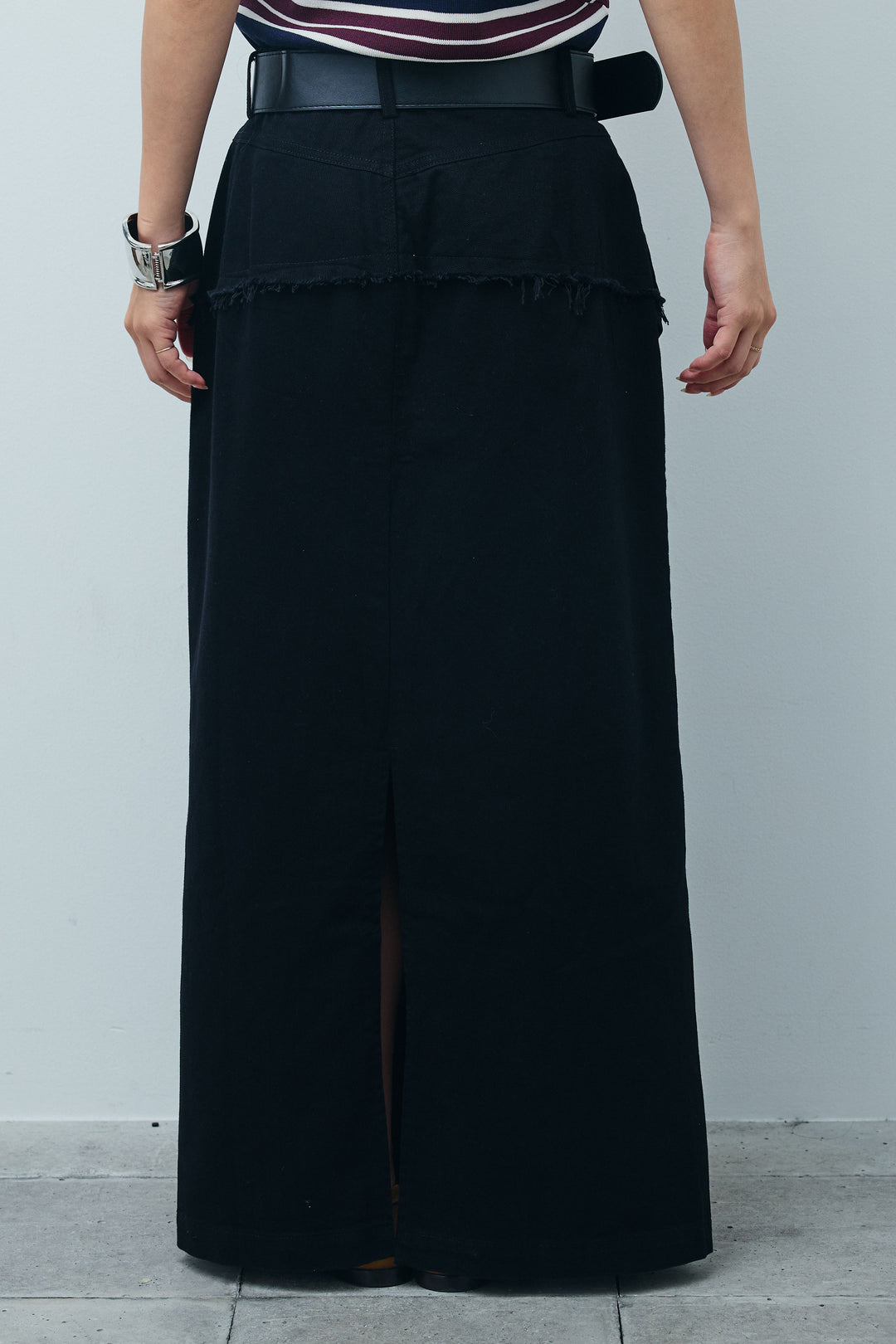 [予約]レイヤードデザインワイドスカート