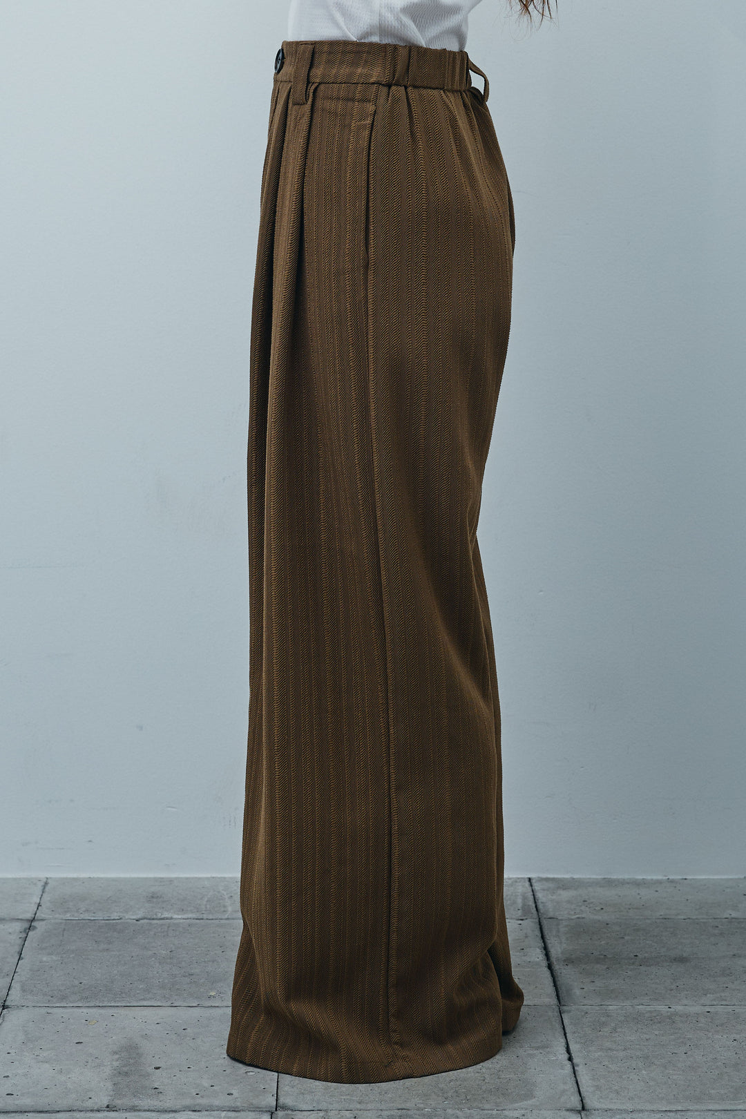 [予約]ニュアンスラインワイドパンツ