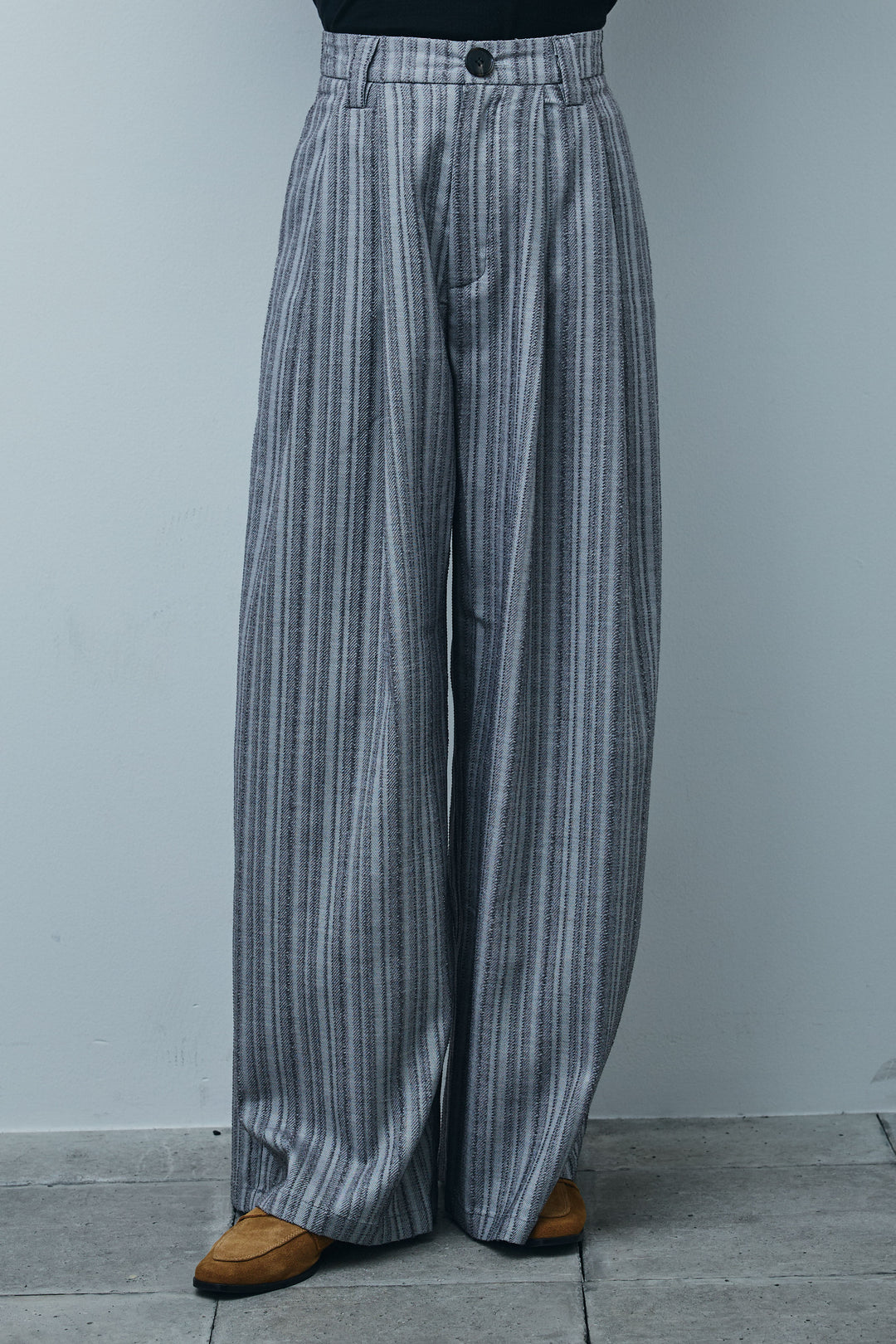 [予約]ニュアンスラインワイドパンツ