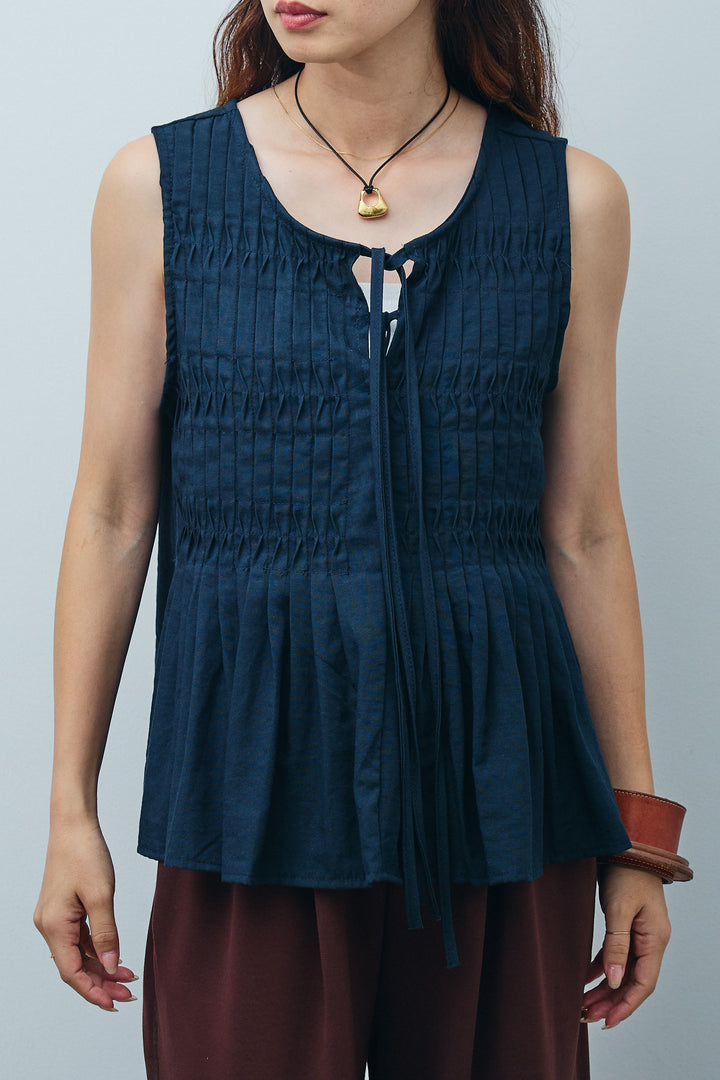 [予約]シャーリングブラウス