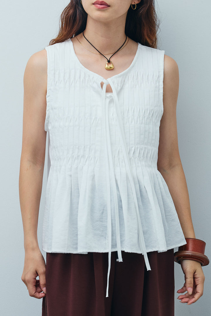 [予約]シャーリングブラウス