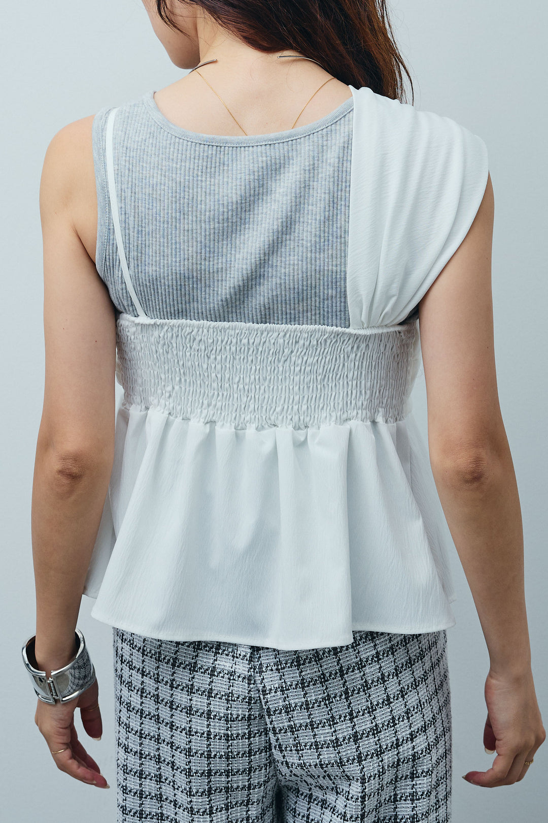 [予約]アシンメトリーキャミソール