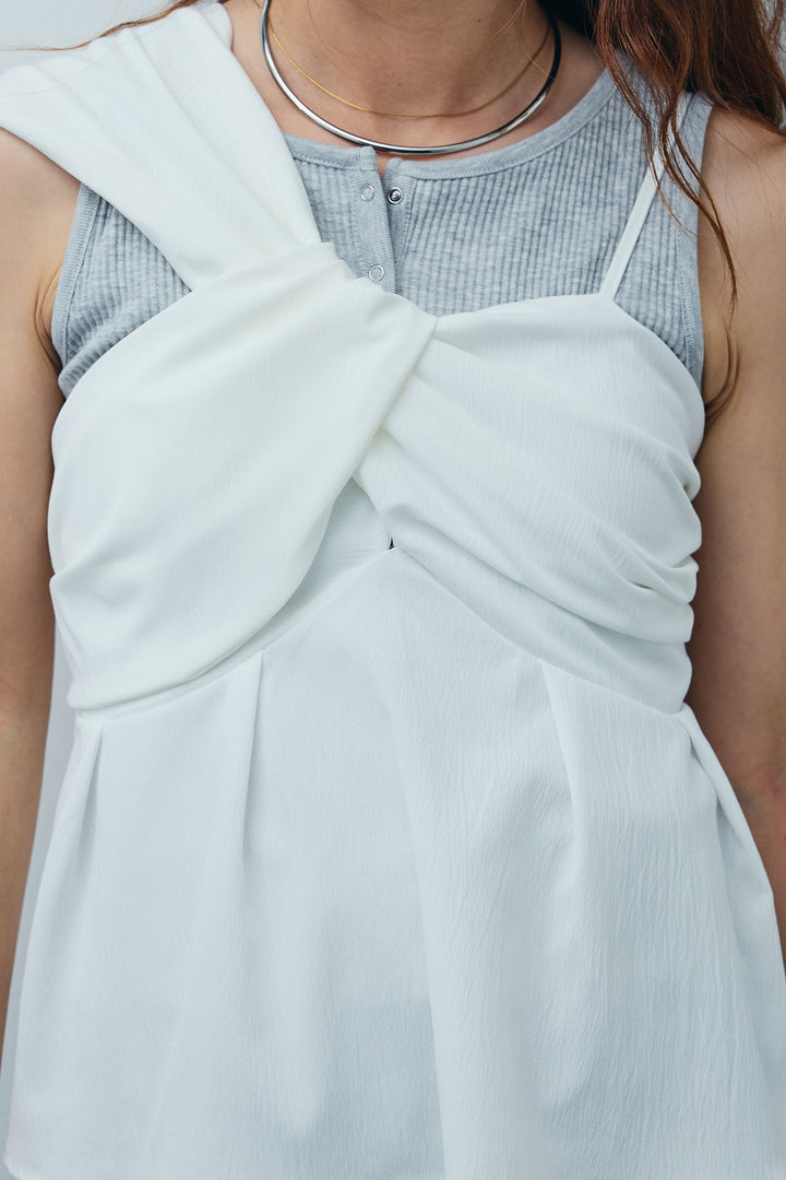 [予約]アシンメトリーキャミソール