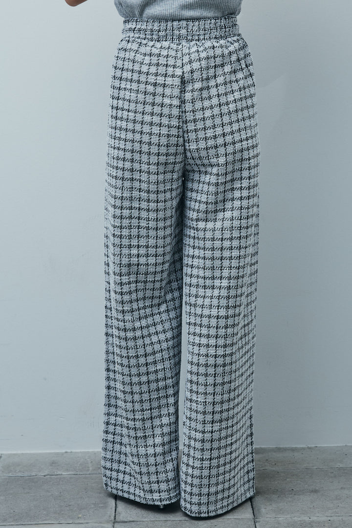 [予約/SET]アシンメトリーキャミソール+サマーツイードリラックスパンツ(2set)