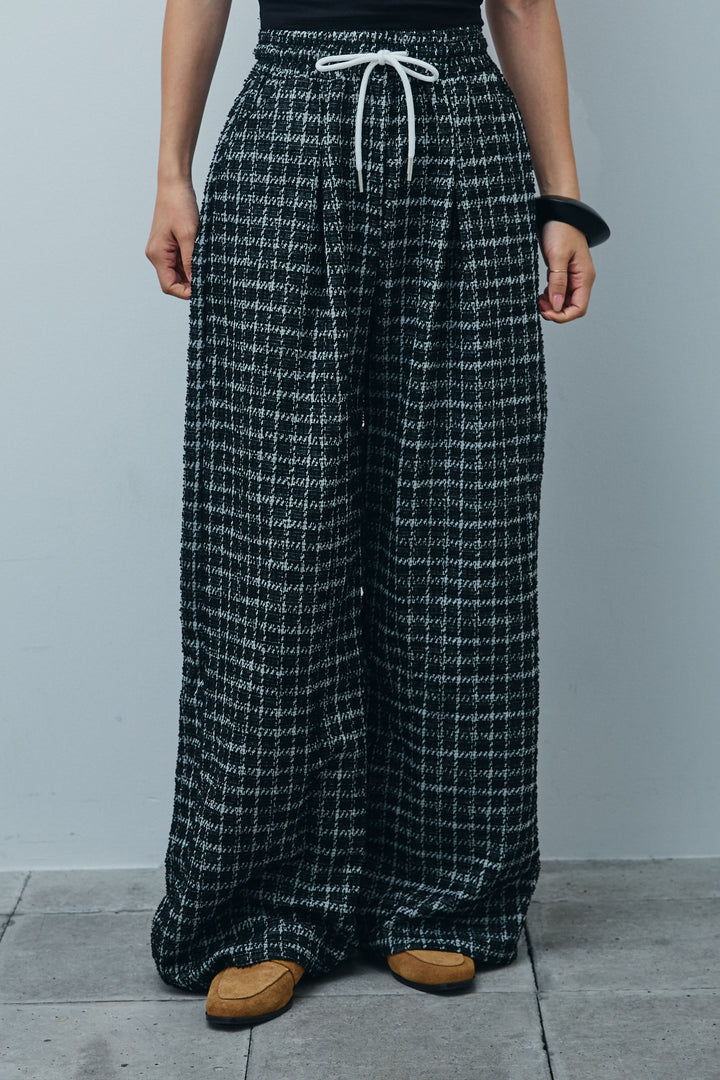 [予約/SET] 2wayぺプラムビスチェ+サマーツイードリラックスパンツ(2set)