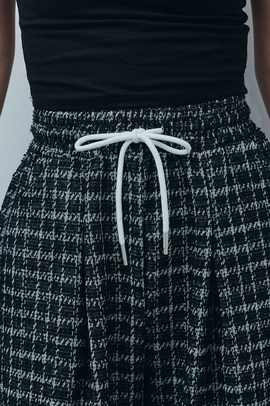 [予約/SET] 2wayぺプラムビスチェ+サマーツイードリラックスパンツ(2set)