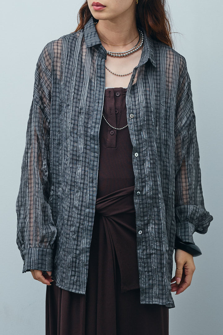 [予約/SET]シアーブラウス+TRツイル2wayビスチェサロペ(2set)