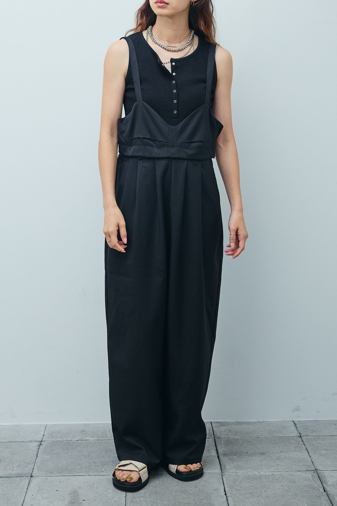 [予約]TRツイル2wayビスチェサロペ