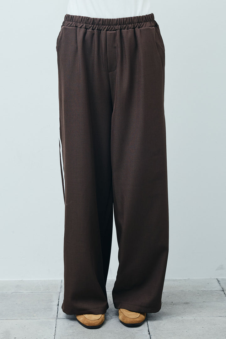 サイドラインワイドパンツ