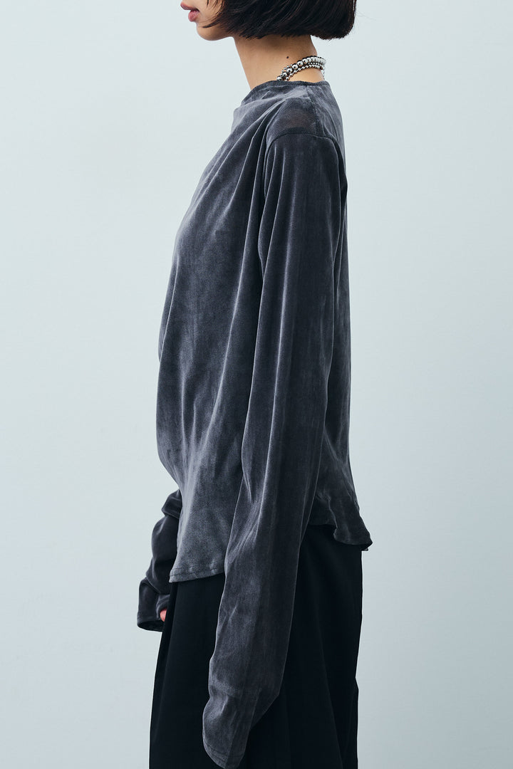 シアーベロアオフショルタックPO