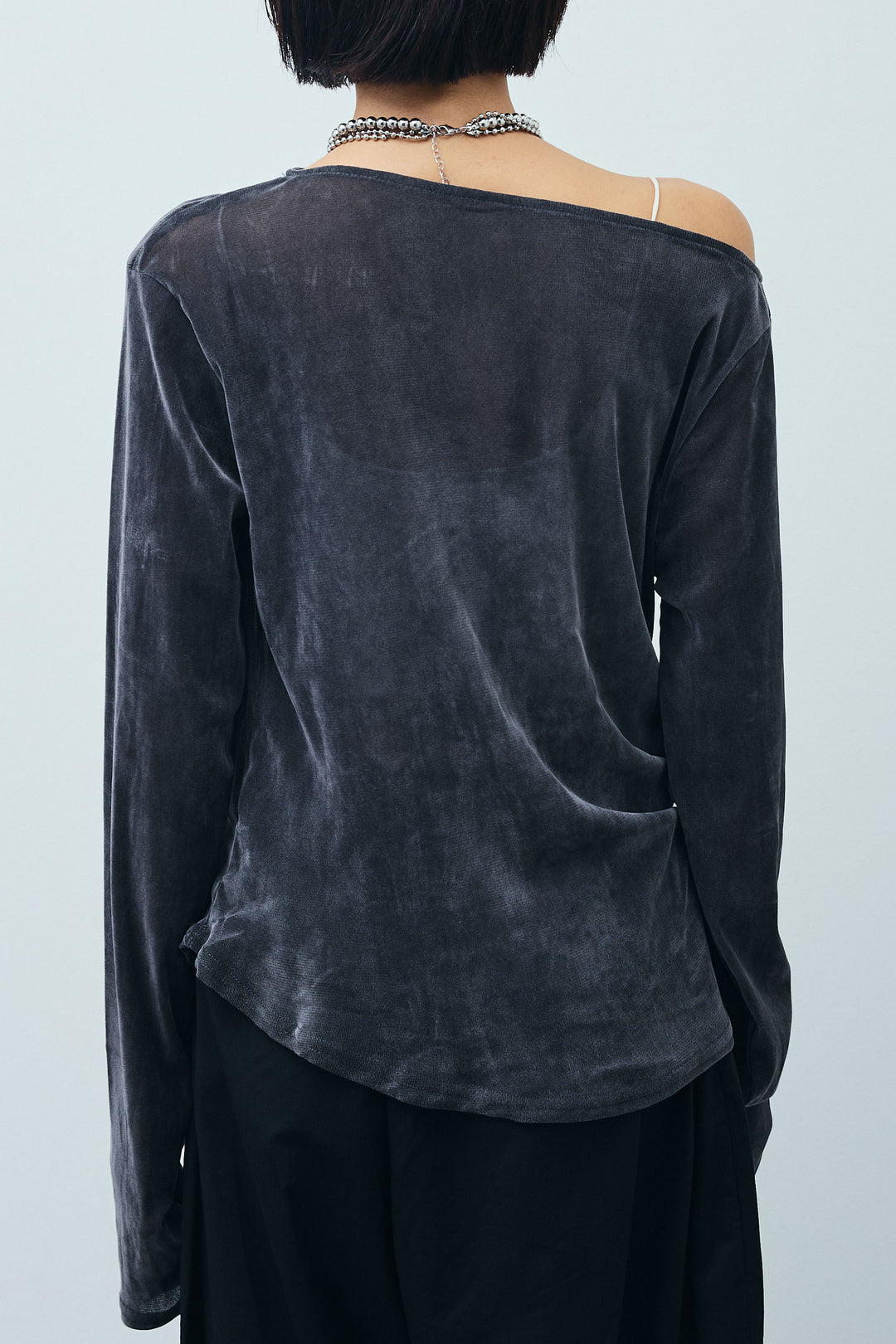 シアーベロアオフショルタックPO