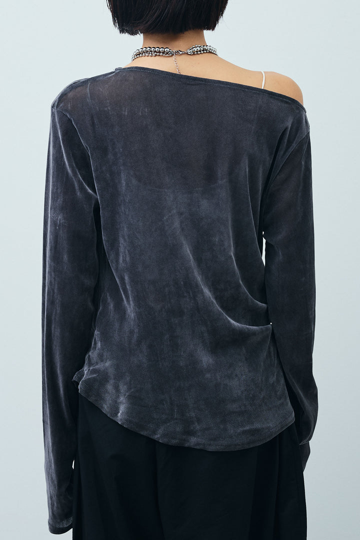 [予約/SET]シアーベロアオフショルタックPO+合繊ツイルタックカーブパンツ(2set)