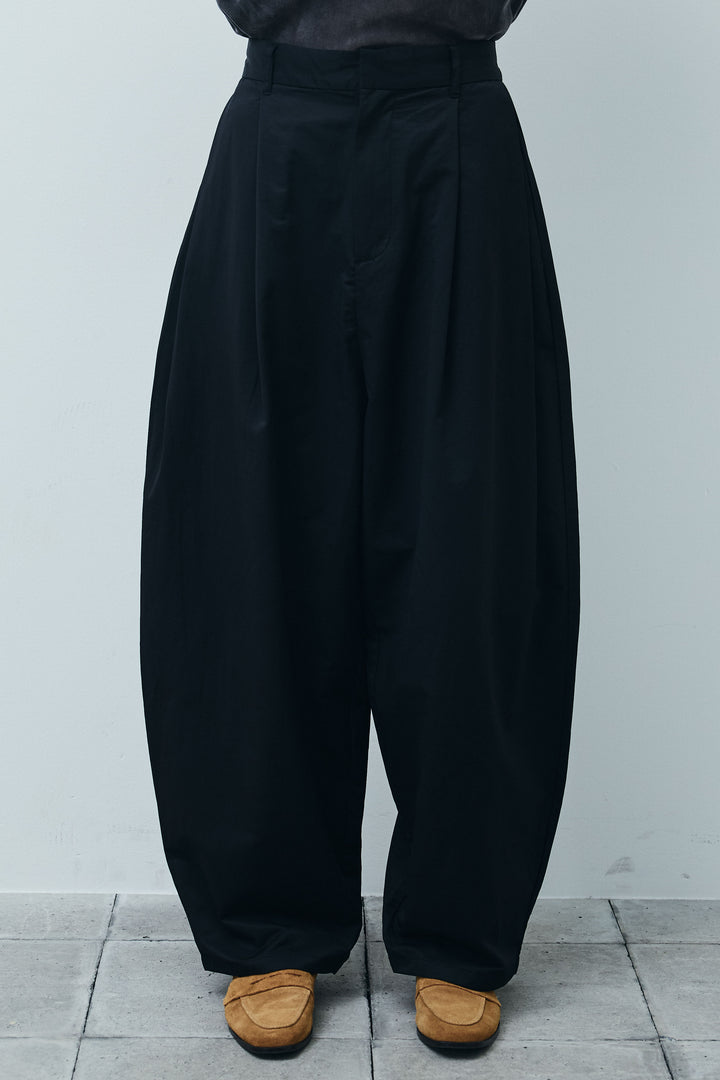 [予約/SET]シアーベロアオフショルタックPO+合繊ツイルタックカーブパンツ(2set)