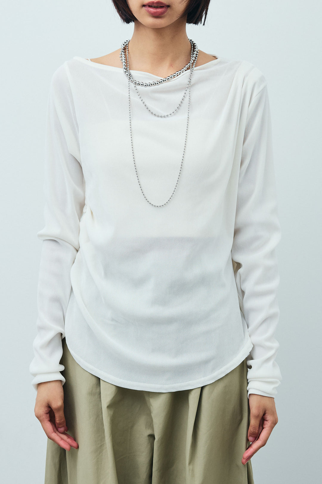 シアーベロアオフショルタックPO