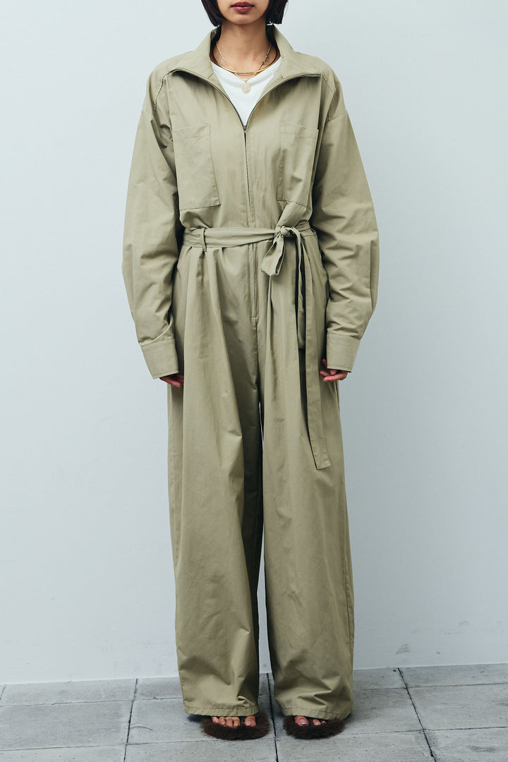 [予約]合繊ツイルジャンプスーツ