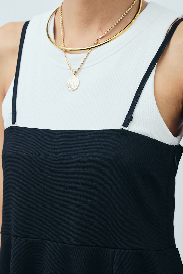 [予約/SET] 2wayぺプラムビスチェ+サマーツイードリラックスパンツ(2set)