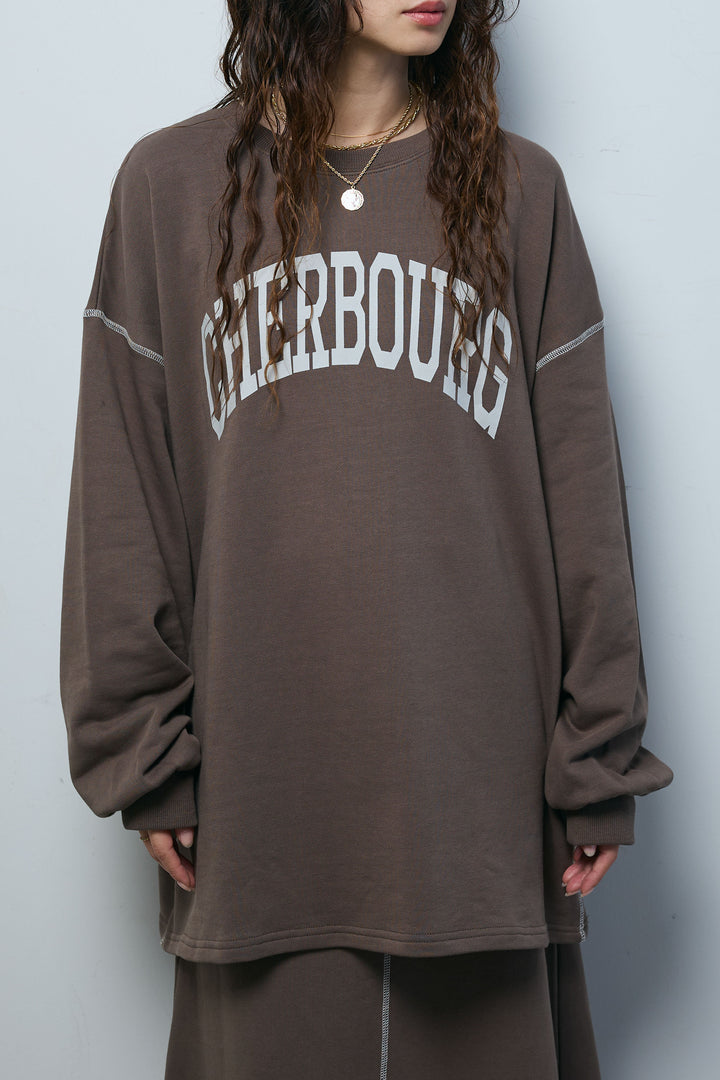 配色ラグランルーズスウェット