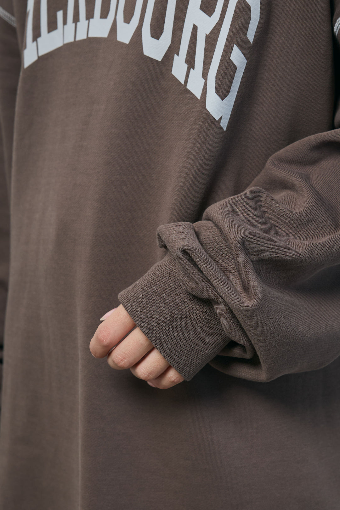 配色ラグランルーズスウェット